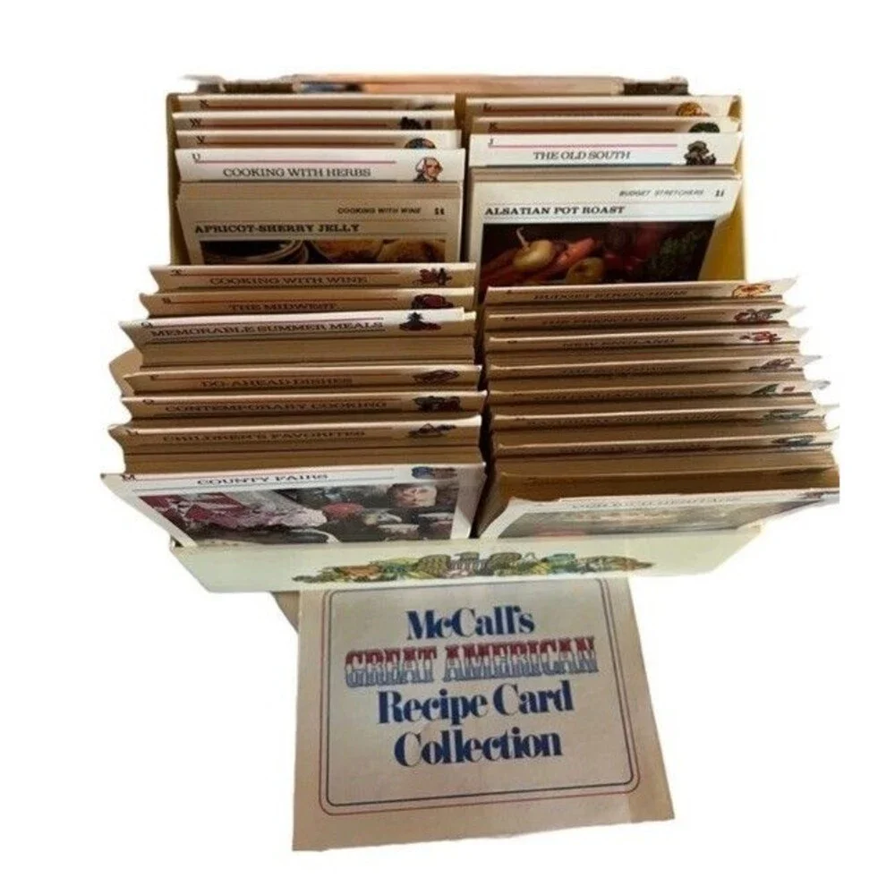 VTG 1973 McCall's Great American Recipe Card Collection 100's of Tasty Recipes!